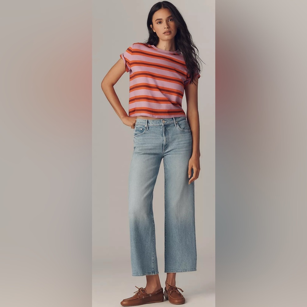 Lil MOTHER The Maven Ankle Mid-Rise
Straight-Leg Jeans